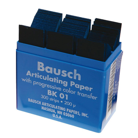 Бумага артикуляционная Bausch 200 мкм синяя (300 листов) ВК 01