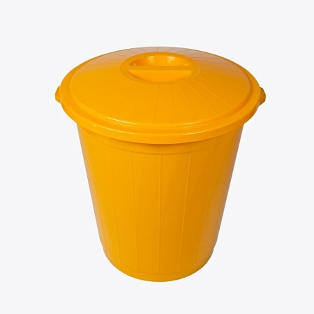 Бак-контейнер с крышкой класса Б, желтый, 20 литров