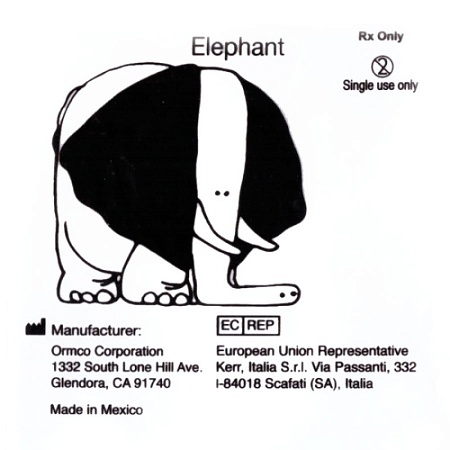Резиновая тяга «Слон»  5Н 3/8&quot; (9,35 мм) сильная (100 шт) 635-0066, ORMCO