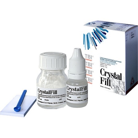 КристалФил/CrystalFill А2 - цемент стеклоиономерный для реставраций (15г+8мл) TBI-511-03 